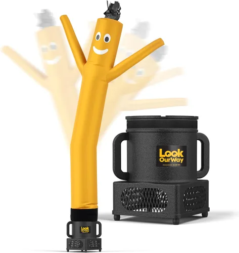 Miniatura 21 de LookOurWay Air Dancers Juego de Hombre de Tubo Inflable Mini - Tipo Inflable Ondulante Loco de 29" con Soplador para Publicidad de Escritorio - Verde