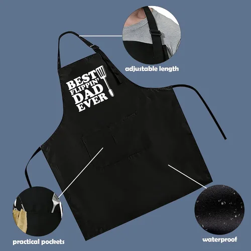 Miniatura 3 de Funny Apron for Men Women, Birthday, Father’s Day Grilling Gifts for Papa, Husband.
