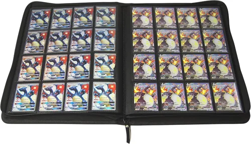 Miniatura 2 de TopDeck Carpeta de 1000 Cartas - Portafolio TCG - Carpeta de 16 Bolsillos para Cartas - Carpeta sin Anillos Compatible con Cartas de Pokémon, Blanco