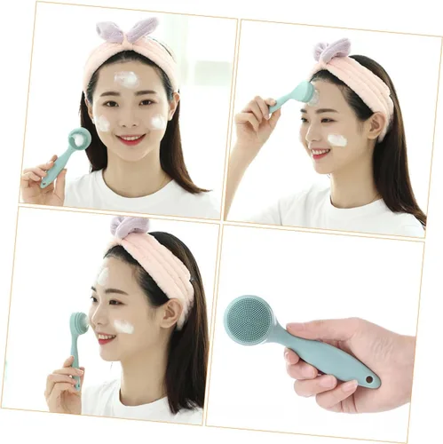 Miniatura 3 de EXCEART 1 Unidades Cepillo de limpieza facial Cepillo exfoliante manual Cepillo facial de repuesto de silicona Cepillo facial Cepillo de lavado