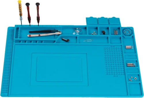 Miniatura 8 de Tapete de soldadura de silicona de alta calidad, resistente al calor, 932 °F, tapete de soldadura magnética para teléfono celular, reparación