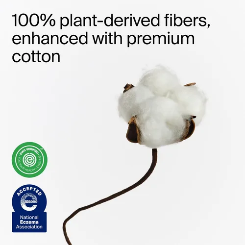 Miniatura 6 de Coterie Toallitas Suaves para Bebé para Piel Sensible, Humectantes Hidratantes y Emolientes, Fabricadas con Algodón, Fibras a Base de Plantas y Sin