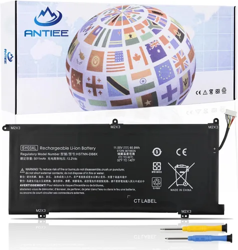 ANTIEE SY03XL - Batería para portátil HP Chromebook X360 14 G1 14-DA 14-DA0011DX 14-DA0500ND 14-DA0021NR Chromebook 15-DE 15-DE0010NR 15-DE0021CL