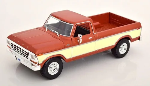 Miniatura 5 de Maisto - Modelo a escala 1/18 compatible con Ford Replica modelo miniatura clásico vintage coleccionable F150 Pick-up 1979 (marrón)
