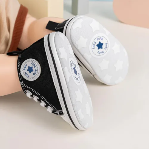 Miniatura 8 de KIDSUN zapatos deportivos altos hasta el tobillo para bebés, niños y niñas con suela antideslizante, suaves, para recién nacidos, zapatos