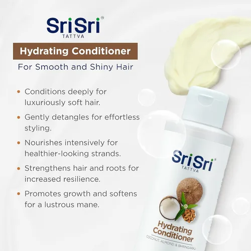 Miniatura 3 de SRI SRI TATTVA Acondicionador hidratante para cabello liso y brillante – Acondicionador ayurvédico para el cabello con Bhringraj y Aloe Vera