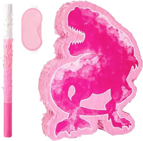 Miniatura 47 de WERNNSAI - Piñata de sirena plegable, piñata de cumpleaños con flecos que incluye cuerda para jalar, venda y bate. Decoraciones