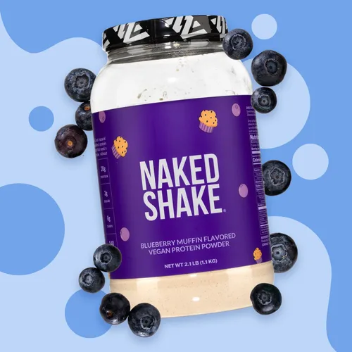 Miniatura 7 de NAKED Shake - Proteína en Polvo Sabor Muffin de Arándanos - Proteína a Base de Plantas con Sabor de Granjas de EE.UU. y Canadá con Aceite MCT, Sin