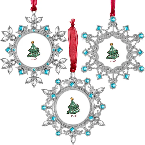 Miniatura 8 de GUOER Adornos de Marco de Fotos de Copo de Nieve para Árbol de Navidad, Regalo Conmemorativo de Vacaciones, Decoración del Hogar, Decoraciones