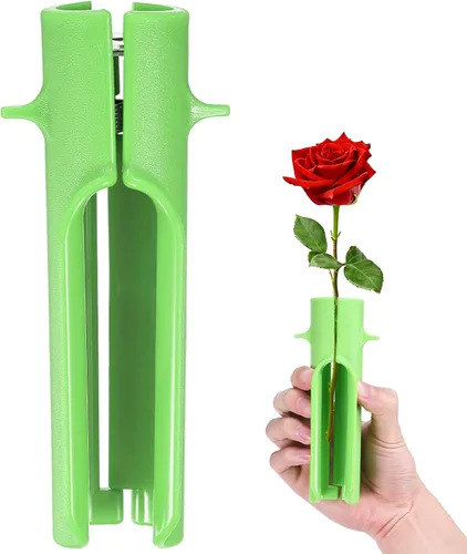 Miniatura 16 de M METERXITY Paquete de 1 herramienta peladora de espinas de rosas, pelador de espinas de hojas de tallo de rosa de metal para ramos, ramas