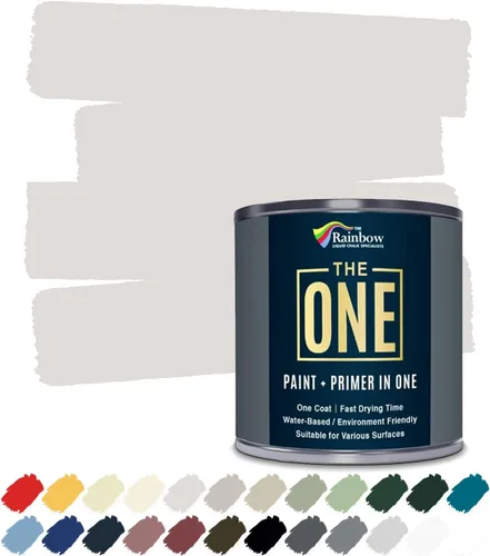 Miniatura 35 de THE ONE Pintura e imprimación todo en uno, negro mate, 8.5 onzas líquidas/250ml, fórmula de 1 capa, decoración fácil de interiores y exteriores