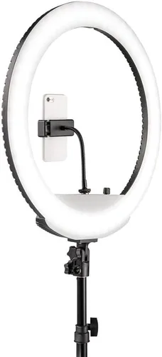 Miniatura 4 de Westcott Kit de anillo de luz LED bicolor de 18 pulgadas con baterías y soporte, iluminación continua de estudio profesional para fotografía