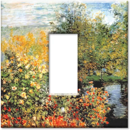 Miniatura 15 de Art Plates - Monet: Stiller Winkle - Placa decorativa de pared de metal con palanca de 1 banda - Cubierta de placa de interruptor de luz de una