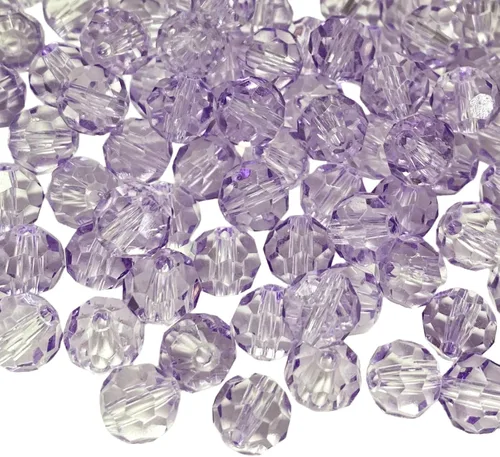 Miniatura 16 de Jmassyang 100 Piezas 8mm Cuentas de Cristal de Vidrio Facetado Redondo, Cuentas Espaciadoras para Hacer Joyas, Pulseras, Collares, Aretes, Campanas