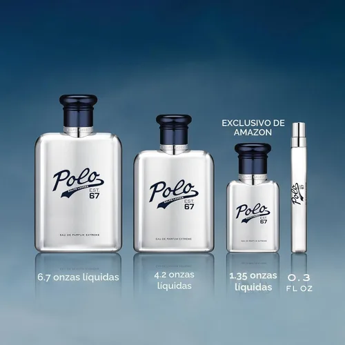 Miniatura 3 de Ralph Lauren Polo 67 Extreme - Eau de Parfum para hombre, aroma gourmand, con acordes de piña caramelizada, madera de cedro y cuero, colonia