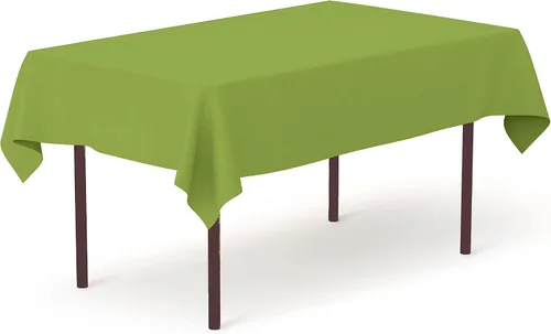 Miniatura 22 de Pomp Mantel Premium de Poliéster de 60" x 84" en Color Amarillo Plátano Tela Fácil de Cuidar, Resistente a Arrugas y Manchas Para Mesa Banana