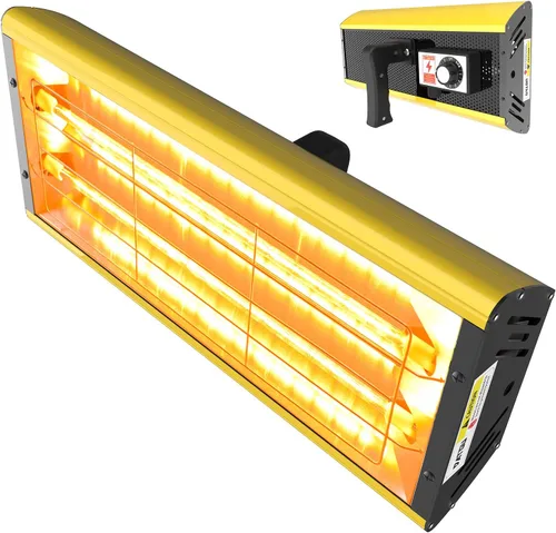 DATOU BOSS Lámpara de curado de pintura infrarroja 2000 W 110 V con temporizador inteligente Lámpara de curado de pintura infrarroja portátil para