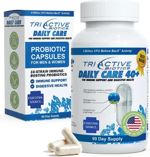 Miniatura 8 de Essential Source TriActive Biotics Daily Care - Probióticos para mujeres y hombres, 6 mil millones de UFC con mezcla de prebióticos, suplemento