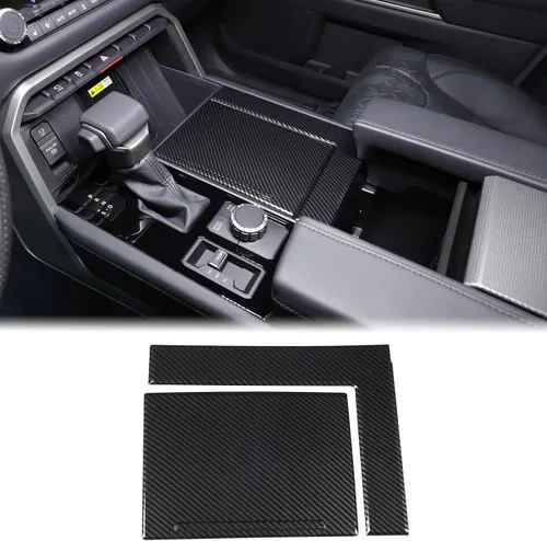 Aunginsy Cubierta de panel para portavasos de consola central de automóvil, compatible con Toyota Tundra/Sequoia 2022-2026, soporte de taza de agua