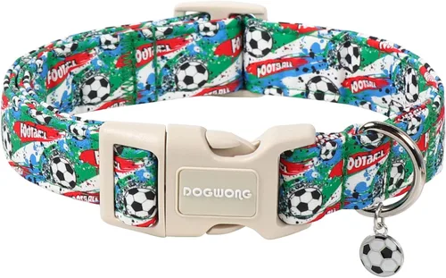 Miniatura 24 de DOGWONG Collar para perro de San Valentín, collar ajustable de algodón con corazón de caramelo azul, perfecto para perros pequeños a medianos