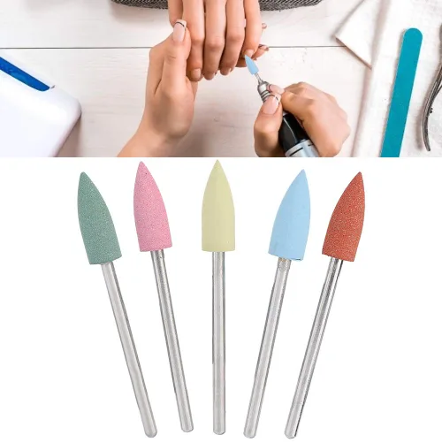 Miniatura 4 de Juego de brocas eléctricas para uñas, brocas de goma para uñas, limpiador de cutículas, juego de brocas de polvo, manicura y pedicura, herramienta