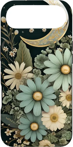 Miniatura 26 de Funda botánica de flores silvestres para iPhone 13 verde salvia
