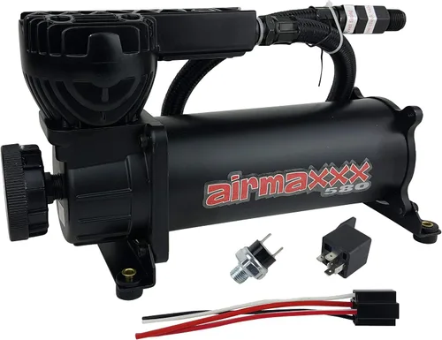 Kit de compresor de aire negro 580 - Interruptor de 120/150 PSI, manguera líder y relé