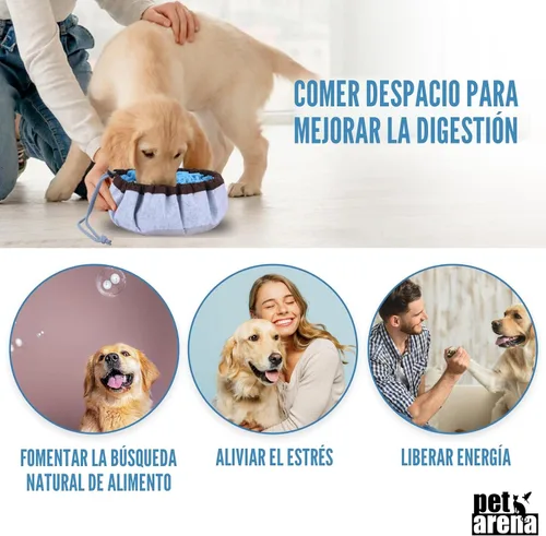 Miniatura 5 de PET ARENA Alfombrilla de olfateo para perros - Juguete de rompecabezas interactivo ajustable para razas grandes y pequeñas, alimentador lento