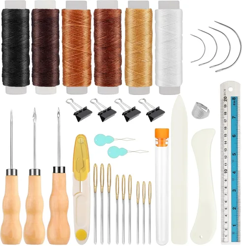 WONVOC Kit de encuadernación de libros, kit de fabricación de libros, herramienta de carpeta de huesos para manualidades de papel, herramienta de