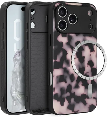 Funda para iPhone 17 Pro, [Compatible con Magsafe] [Protección Completa de la Cámara], Cubierta Protectora Antichoque de Tortuga para Mujeres, Funda
