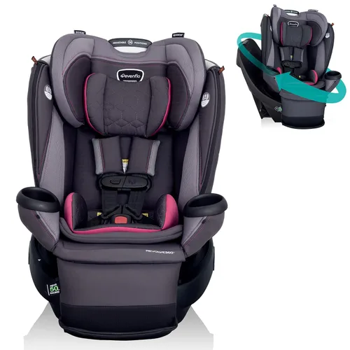 Miniatura 11 de Evenflo Revolve360 Extend Asiento de Auto Convertible con Rotación de 360 Grados, Orientado Hacia Atrás Extendido, Orientado Hacia Adelante, Modo