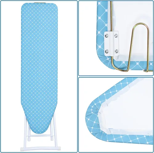 Miniatura 4 de Tabla de planchar de 4 patas, tabla de planchar plegable de tamaño completo, tabla de planchar plegable para el hogar, tabla de planchar extendida