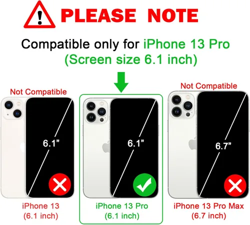 Miniatura 2 de OWLSTAR Funda compatible con iPhone 13 Pro de 6.1 pulgadas, bonita funda delgada con purpurina, funda protectora brillante para mujeres y niñas