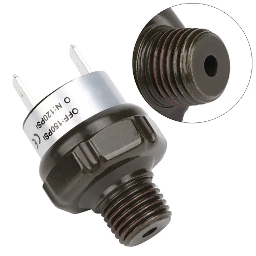 Miniatura 2 de Interruptor de presión 120 150 PSI Interruptor de control de presión automático NPT /4 Rosca de acero inoxidable Vivienda pieza de repuesto