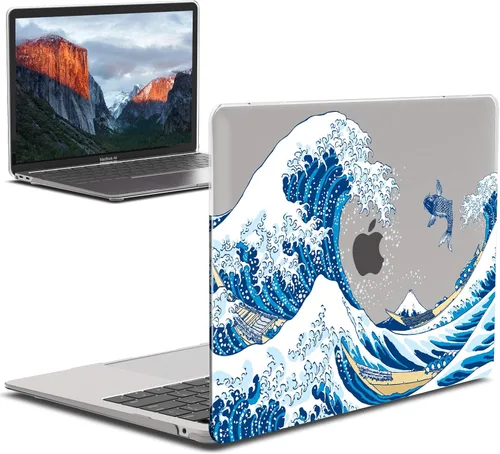 Miniatura 19 de IBENZER Carcasa rígida para MacBook Air de 13 pulgadas, 2020, 2019, 2018, nueva versión A2179, A1932, carcasa rígida para Apple Mac Air 13 Retina