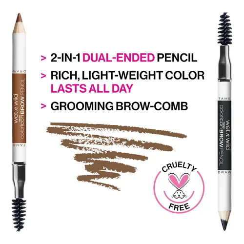 Miniatura 2 de wet n wild Color Icon Lápiz de cejas Black Ops, 624A