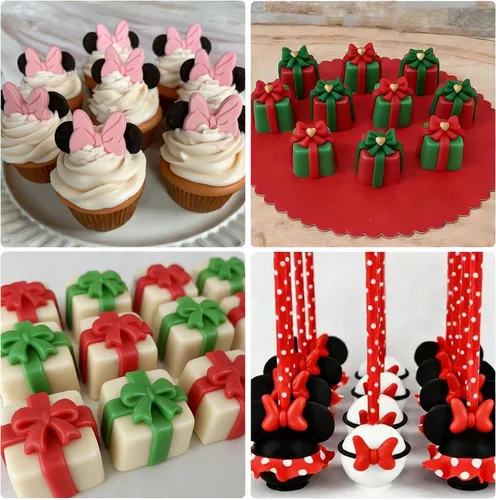 Miniatura 4 de Molde de silicona para moño, paquete de 3 mini lazos para fondant, moldes para caramelos, chocolate, pastel, arco, manualidades, para decoración