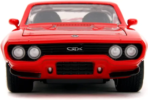 Miniatura 3 de Jada Big Time Muscle 1:24 1972 Plymouth GTX, auto fundido a presión, juguetes para niños y adultos (rojo)