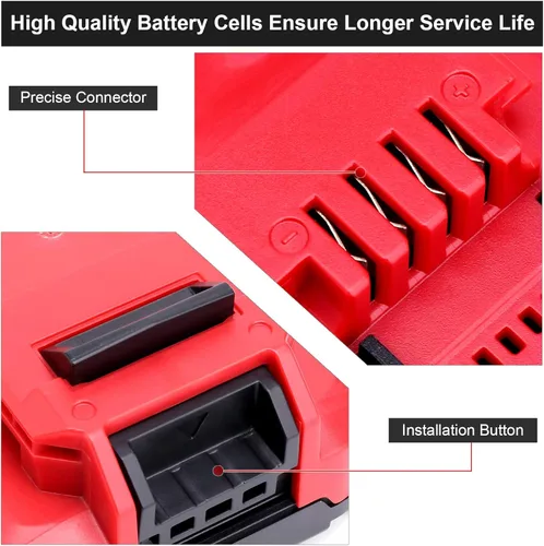 Miniatura 4 de ELEFLY Paquete de 2 baterías PCC680L 20V Max 3.0Ah compatibles con cable Porter 20V, batería de litio PCC681L PCC682L PCC685L PCC670B PCC710B