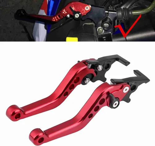 Miniatura 5 de Estink Palanca de freno de disco doble para motocicleta, aleación de aluminio CNC, reemplazo de modificación de scooter de motocicleta, 1 par