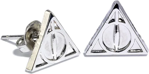 Miniatura 2 de Harry Potter Juego de 3 aretes de tuerca oficiales Reliquias de la MuerteSnitch DoradoPlataforma 9 34, Metal