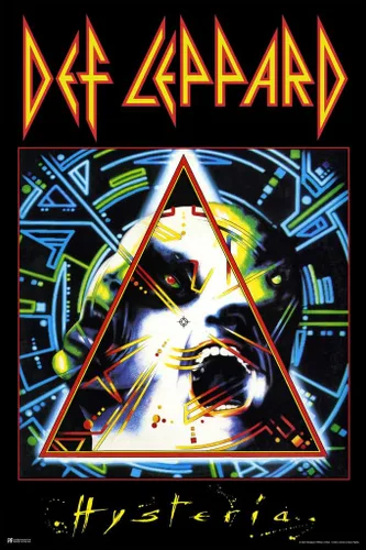 Miniatura 8 de Def Leppard Póster de la banda de rock de los 80, tapiz enmarcado, decoración de pared, impresión artística genial, póster de pared de 12x18