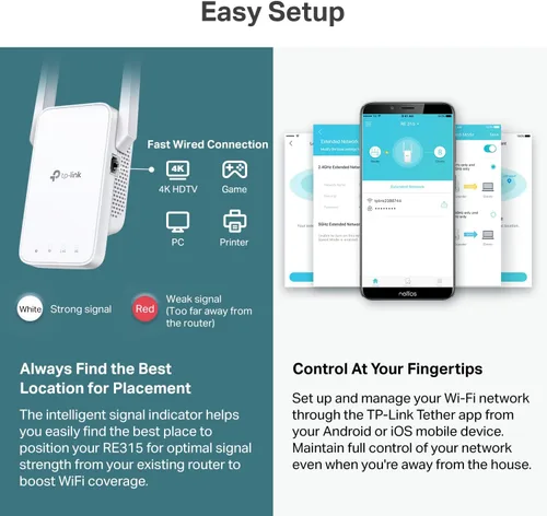 Miniatura 6 de TP-Link Extensor WiFi AC1200, Mejor Elección de Presupuesto 2023 de Engadget, Amplificador de Señal de 1.2Gbps para el Hogar, Doble Banda