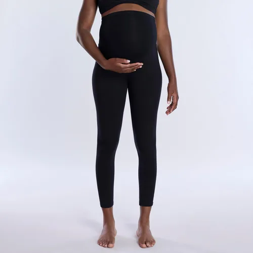 Miniatura 23 de Motherhood Maternity Leggings esenciales elásticos de longitud completa para mujer, ajuste secreto sobre el vientre