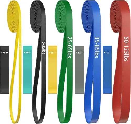 Miniatura 8 de Pull Up Bands, Resistance Bands Set, Exercise Workout Bands for Men & Women, Ideal for Body Stretching, Physical Therapy and Muscle Training