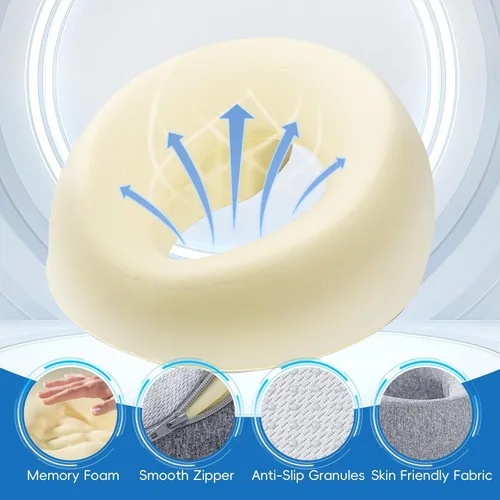 Miniatura 4 de VUSIGN Almohada facial para masaje, reposacabezas de masaje para cama, almohada facial para dormir en el estómago, para recuperación de cirugía BBL