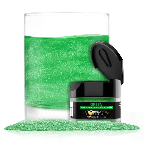 Miniatura 48 de Brew Glitter - Purpurina comestible para bebidas, cócteles, cerveza, adornar bebidas Certificado Kosher y Halal 100% comestible y de grado Azul