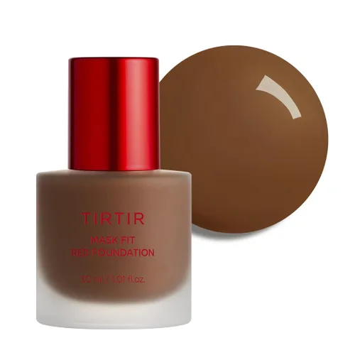 Miniatura 29 de TIRTIR Base de maquillaje rojo Mask FitCobertura impecable de larga duración, esencia energética, ligera, hidratante, difuminadora de poros, acabado