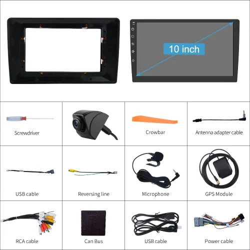 Miniatura 8 de AWESAFE Radio de coche estéreo Android 13 para Jeep Wrangler JK 2007-2018 Dodge Ram 1500 2500 2009 2010 2011 2012 Grand Cherokee con CarPlay Android