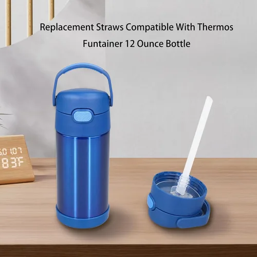 Miniatura 3 de Pajitas de repuesto compatibles con Thermos Funtainer botella de agua de 12 onzas (paquete de 6)